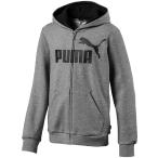 PUMA プーマ ESS フーデッド スウェットジャケット 853676 03MEDIUM GRA