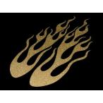 огненный узор разрезные наклейки f Ray msA левый и правый в комплекте Gold ламе 