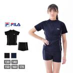 ショッピングスクール水着 セパレート スクール水着 女子 半袖 セパレート水着 FILA ジュニア スイミング フィットネス水着 ラッシュガード 女児 キッズ 水着 ネコポス送料無料 122684