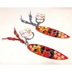 キーホルダー　沖縄サーフボードキーホルダーレッド　赤　沖縄おみやげ　沖縄キーホルダー　沖縄ストラップ　お土産