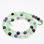 天然石1連フローライト蛍石ラウンド...