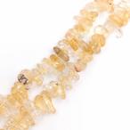 シトリン黄水晶さざれ38cm連売り...