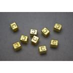  бисер Club long Dell meta рубин z Cube type алфавит [C] золотой 7mm 1 шт initial браслет металлические принадлежности 