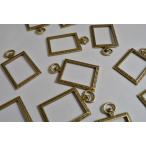 レジン枠 長方形 デザイン 金古美 空枠 フレーム 53mm 1個 UVレジン パーツ ビーズクラブ