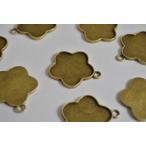 レジン ミール皿 桜 金古美 フレーム 29mm 1個 台座 フレーム メタルパーツ ビーズクラブ