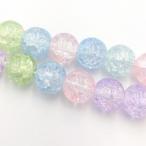 ショッピング天然石 天然石 1連 クラック水晶 ミックス ラウンド 10mm ブレスレット パワーストーン ビーズクラブ
