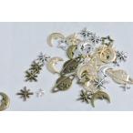 宇宙 15g 土 星 月 アソート ミックス レジン 封入 ネイル デコ用 素材 6mm ビーズクラブ