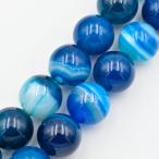 天然石1連ブルーアイアゲートラウン...