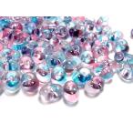 チェコファルファーレ 3.2×6.5mm ブルーピンク 10g ビーズ ビーズアンドパーツ チェコビーズ ファルファーレビーズ ビーズパーツ ガラスビーズ