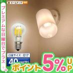 LED電球 フィラメント E17 40W 電球色 クリア エジソン おしゃれ レトロ アンティーク 2個 セット