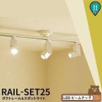 シーリングライト おしゃれ スポット LED ライト 天井照明 ライティングレール ダクトレール RAIL-SET25 ビームテック