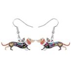 Yahoo! Yahoo!ショッピング(ヤフー ショッピング)ダックス型のピアス  エナメル  輸入雑貨  アクセサリー  ブラウン  犬　9/16　再入荷