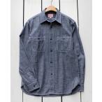 BIG MIKE ビッグマイク シャンブレーシャツ ブラック 黒 無地 ワークシャツ マチ L/S Chambray Shirts Black