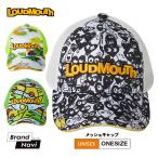 LOUDMOUTH メッシュキャップ 柄 ラウドマウス メンズ レディース ユニセックス ゴルフウェア ロゴ 派手 ネオン 蛍光 夏 スポーツ カジュアル セレブ