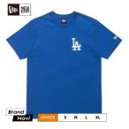ショッピングBrand ニューエラ Tシャツ ロサンゼルス ドジャース 刺繍ロゴ メジャーリーグ ベースボール オーセンティック ユニセックス ブルー NEW ERA MLB 値引き