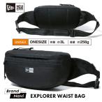 ニューエラ ボディーバッグ ブラック 撥水 軽量 エクスプローラー ウエストバッグ シンプル リップストップ NEW ERA EXPLORER WAIST BAG 値引き