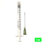 インジェクター シリンジ 注射器 1ml ロック型 針太め プリンター 補充インク 消毒液用 ニードル付き プラスチック