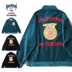 Houston ヒューストン コットン別珍 FFAジャケット スーベニア アウター ジャンパー ブルゾン 長袖 ワッペン 刺繍 ベロア アメカジ 51509