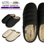 SUBU × MANASTASH HEMP RIPSTOP SANDAL ヘンプ サンダル リップストップ 刺繍 収納袋付き 冬用 サンダル 792-5993005