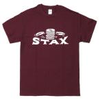 [Mサイズ]Stax（スタックス） Records クラシックロゴTシャツ エンジ