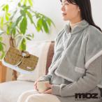 ショッピングもこもこ moz 肩当て フランネル ポンチョ レディース モズ 冬 北欧 もこもこ メール便可