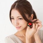 ポーランド 伝統バラ刺繍 ピアス