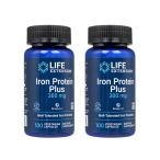  утюг протеин плюс 300mg 100 таблеток 2 шт. комплект жизнь растягивание LE Life Extension IronProteinPlus на день указание не возможно 