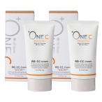 ショッピングＢＢクリーム プラワンシー  BB+CCクリームファンデーション 40g 2個セット +ONEC SPF50+ PA++ 多機能ファンデーション 化粧下地 日焼け止め ウォータープルーフ コンシーラー