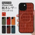 iPhone 17 ケース Air Pro Max MagSafe対応 栃木レザー iPhone 16e 16 Plus 15 14 13 12 mini スマホケース クロコダイル クロコ型押し