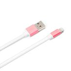 iCharger Apple MFi認証 Lightningコネクタ用 USBフラットケーブル0.8m ピンク PG-LC08M04PK【新品】