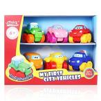 Bemixc ミニカー 6台 ベビーおもちゃ 子供向け 作業車模型 赤ちゃんおもちゃ 男の子知育玩具 お誕生日 クリスマスプレゼント（クリス