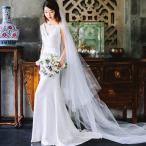 ウェディングドレス ウェディングドレス白 パーティードレス 花嫁ロングドレス 簡約 結婚式 トレーンライン V襟 二次会 エレガント お呼ばれ 挙式 姫系hs5416