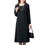 ショッピング喪服 喪服 礼服 ブラックフォーマル ワンピース レディース シニア フォーマルワンピース 日本製 ちりめんフォーマルゆったりワンピース 黒 婦人服 礼装　nss　p23920