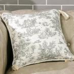 ショッピングjenni Jennifer Taylor ジェニファーテイラー クッション Toile de Jouy(トワル ド ジュイ)(大柄)