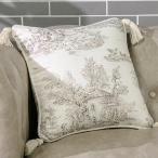 ショッピングjenni Jennifer Taylor ジェニファーテイラー クッション Toile de Jouy(トワル ド ジュイ)(大柄)