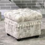 ショッピングjenni Jennifer Taylor ジェニファーテイラー 収納付きスツール Toile de Jouy(トワル ド ジュイ)