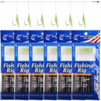 サビキ仕掛け さびき釣り しかけセット サバ皮 鈎 10組セット ABCタイプ 4号 6号 8号サイズ 初心者