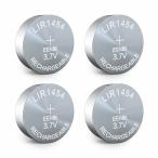 ショッピングラブプラス EEMB 4PACK LIR1454 充電式バッテリ 3.7 v リチウム イオン ボタン電池コイン電池イヤホン ウェアラブ