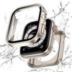 Kawoco アップルウォッチ 防水 カバー Apple Watch SE Series 6 5 4 対応 40mm ケース 2 in 1 前後の保護 二重