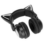 ショッピングオンラインコース ワイヤレス ヘッドホン 猫耳ヘッドフォン 7種類LEDライト ヘッドウェア 楽器練習
