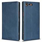 ソニー Xperia XZ Premium SO-04J ケース 手帳型 カバー Zouzt 合成皮革 財布型 カード収納 マグネット ベ