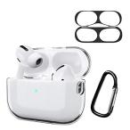 ELYBYYLE for AirPods Pro2 ケース TPU素材 AirPods Pro 用 ケース ワイヤレス充電可能 軽量 キズ防止 スリム