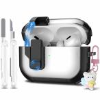 MHYALUDO AirPods Pro ケース (2023/2022/2019、第 2/第 1 世代)、Airpods Pro 第 2 世代と互換性あり (USB-C/Lightning