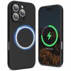 SURPHY iPhone 16 pro用ケース シリコン MagSafe対応,6.3インチ対応(2024) 携帯ケース iphone16 pro(カメラの