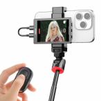 King Ma iPhone自撮りモニターVlogポータブルモニター、スマホの外カメラ画面ミラーリング可能なワ