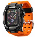 ULTIMAL コンパチブル Apple Watch バンド アップル ウォッチ バンド ケース 一体型 TPU/TPE 耐衝撃 滑り