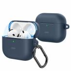 ESR AirPods 4 ケース AirPods 第4世代 ケース (2024) (USB-C) 対応 マグネット式蓋ロック 完全落下防止カバ