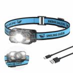 Smiling Shark заряжающийся LED передняя фара TD-0168, высокая яркость уличный передняя фара USB зарядка возможна белый . красный -тактный 