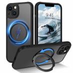 Telaso iPhone 13 Mini ケース MagSafe対応 iphone 13 miniケース マグネット搭載 スタンド機能 360°回転可能