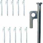  колок толщина 9mm 10шт.@ кованый steel кемпинг палатка брезент песок земля твердый земля . земля для ( серебряный 20cm)